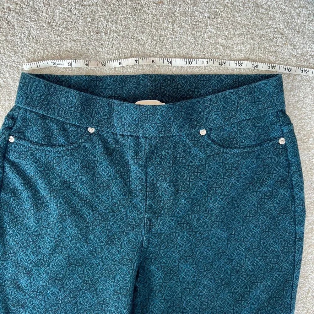 Michael Kors Printed Mid-Rise Leggings/Pants Size M